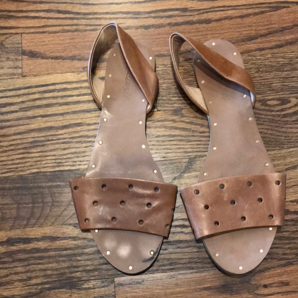 Madewell Tan Leather Sandals
